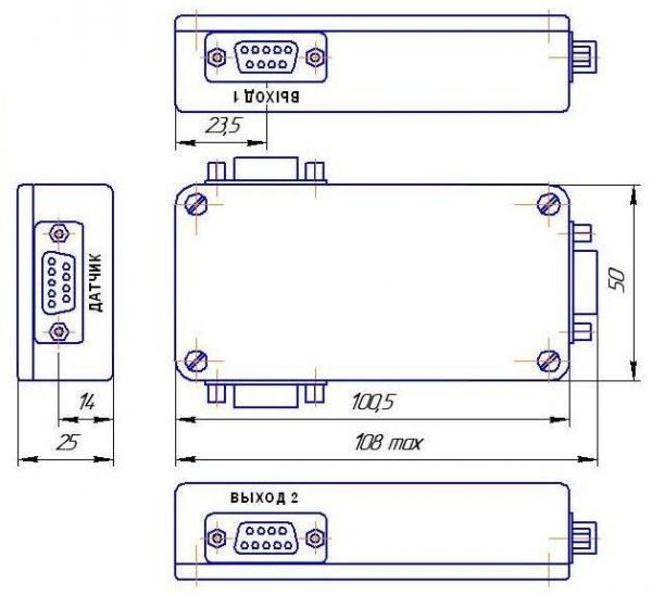 Габаритный чертеж