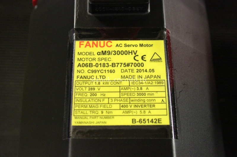 Cервомотор FANUC модель αM9/3000HV A06B-0183-Bxxx